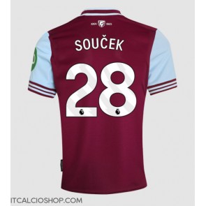 West Ham United Tomas Soucek #28 Prima Maglia 2024-25 Manica Corta